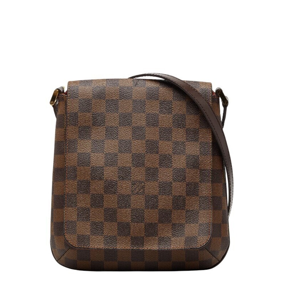 Louis Vuitton Damier Musette Salsa Long Crossbody Bag Brown Leather